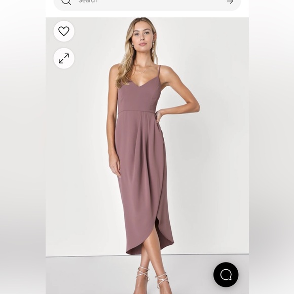 Mauve Midi Dress - Picture 2 of 3